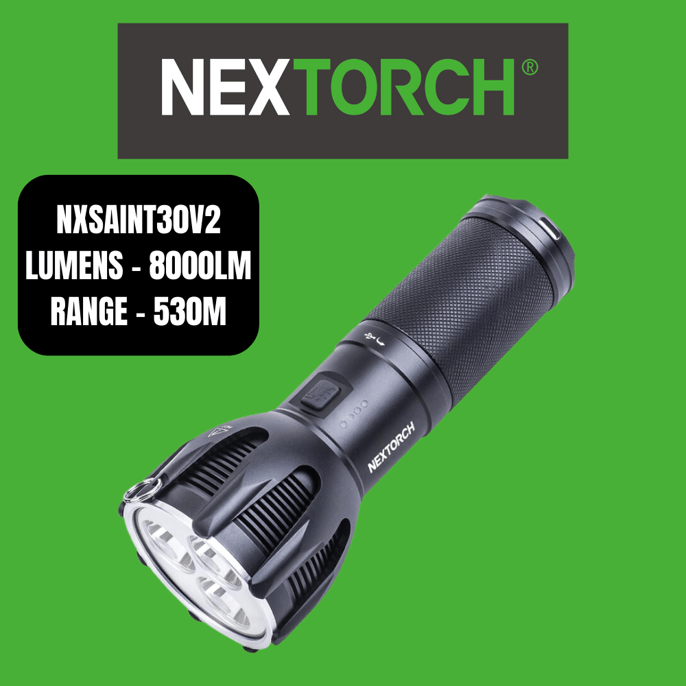 Nextorch Saint Torch Rechargeable Ultra Long Throw Search Light, Power