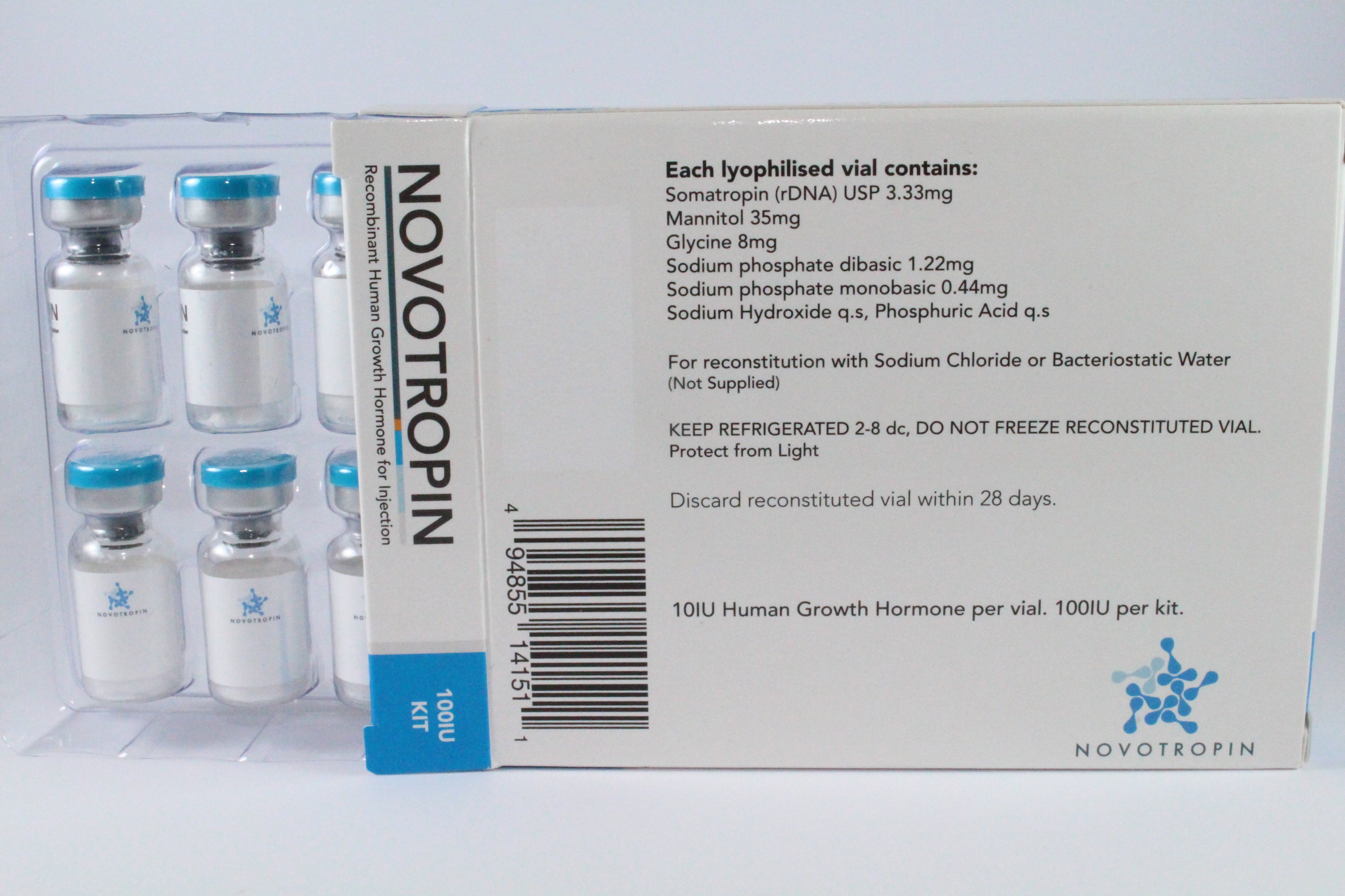 Novotropin HGH 100iu Kit (10iu x 10 vials) Australian Steroids Buy