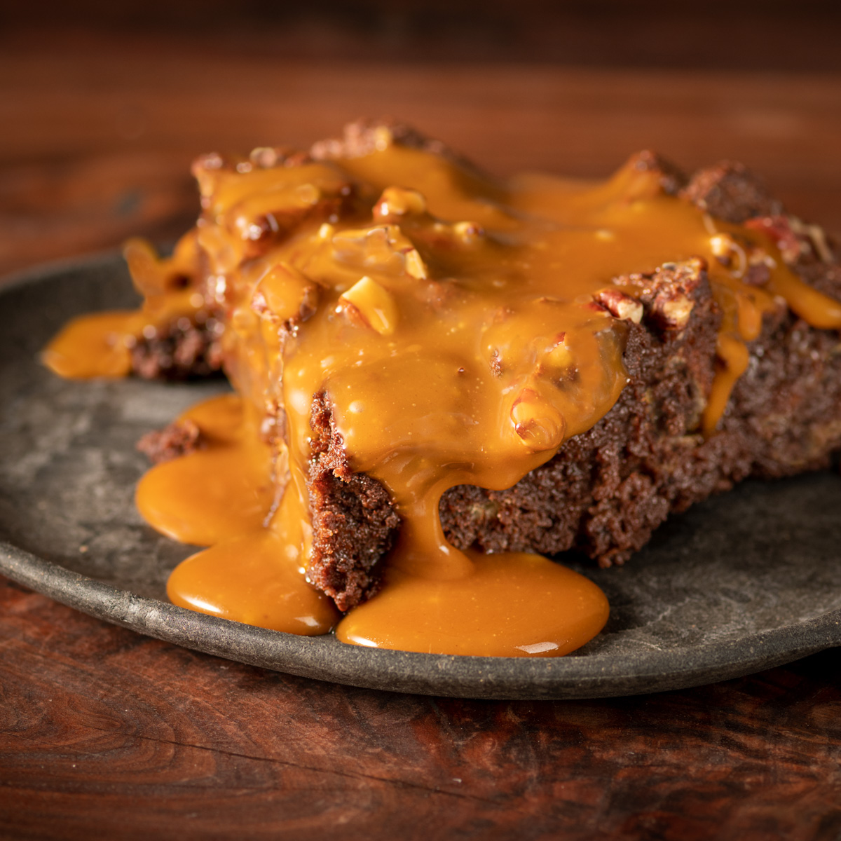 Dark Chocolate Bread Pudding With Salted Caramel Sauce Austin Eats