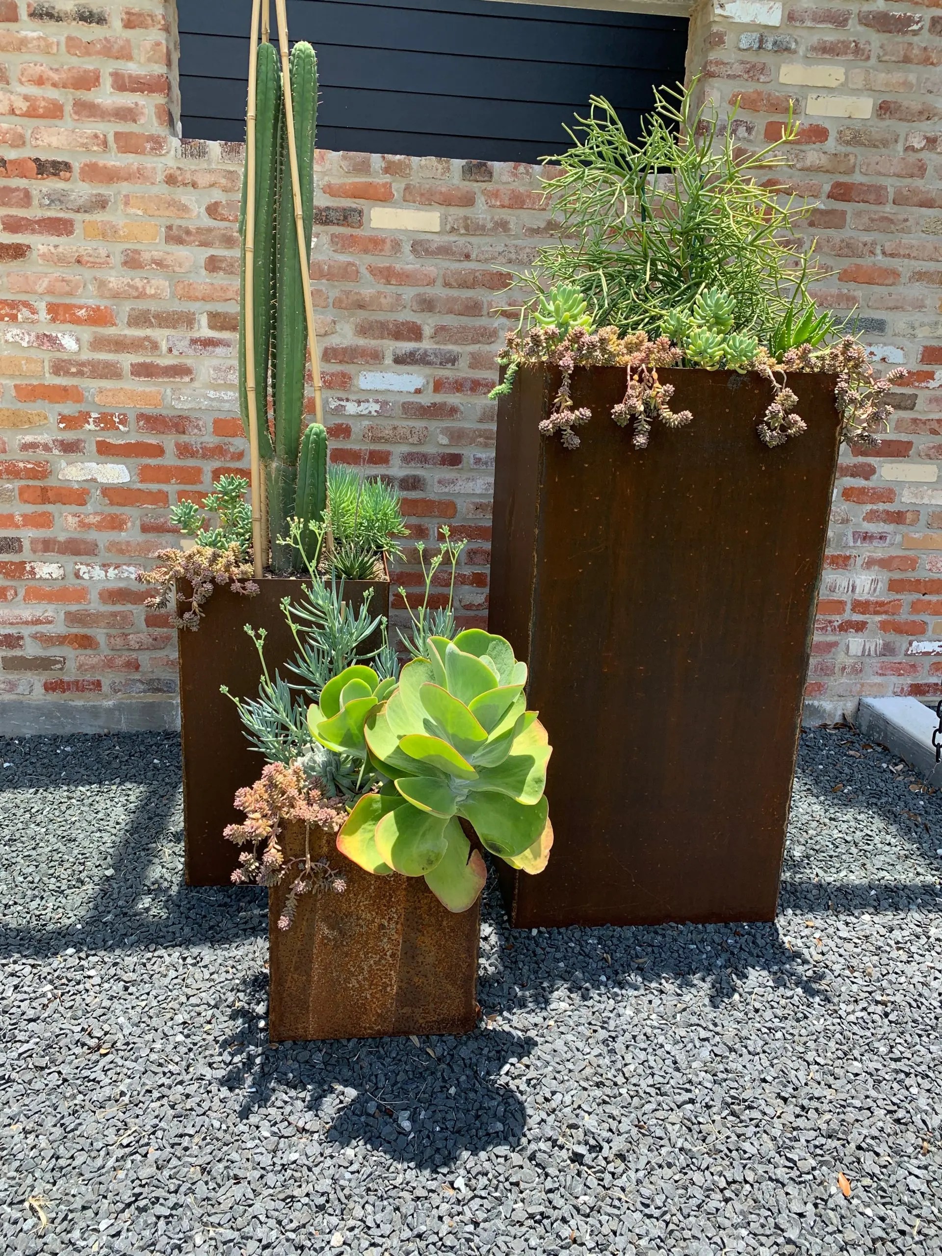 Steel Planters In Austin Texas PRT Landscaping Austin Network (2