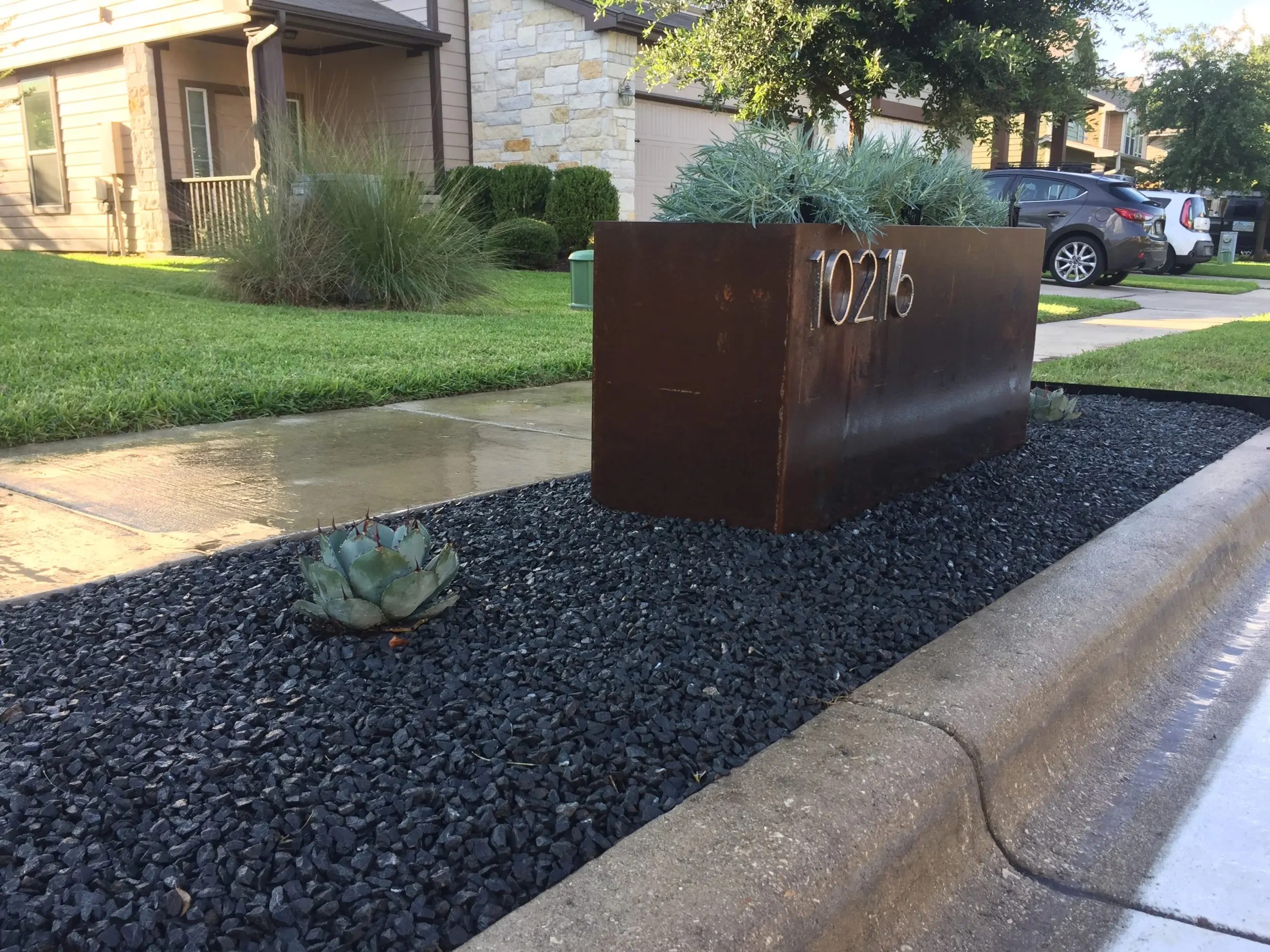 Steel Planters In Austin Texas PRT Landscaping Austin Network (3