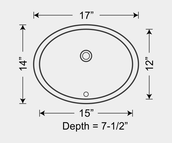 Oval Undermount Bathroom Sink Dimensions Bathroom Guide by Jetstwit