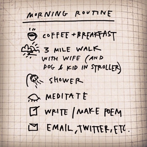 My morning routine