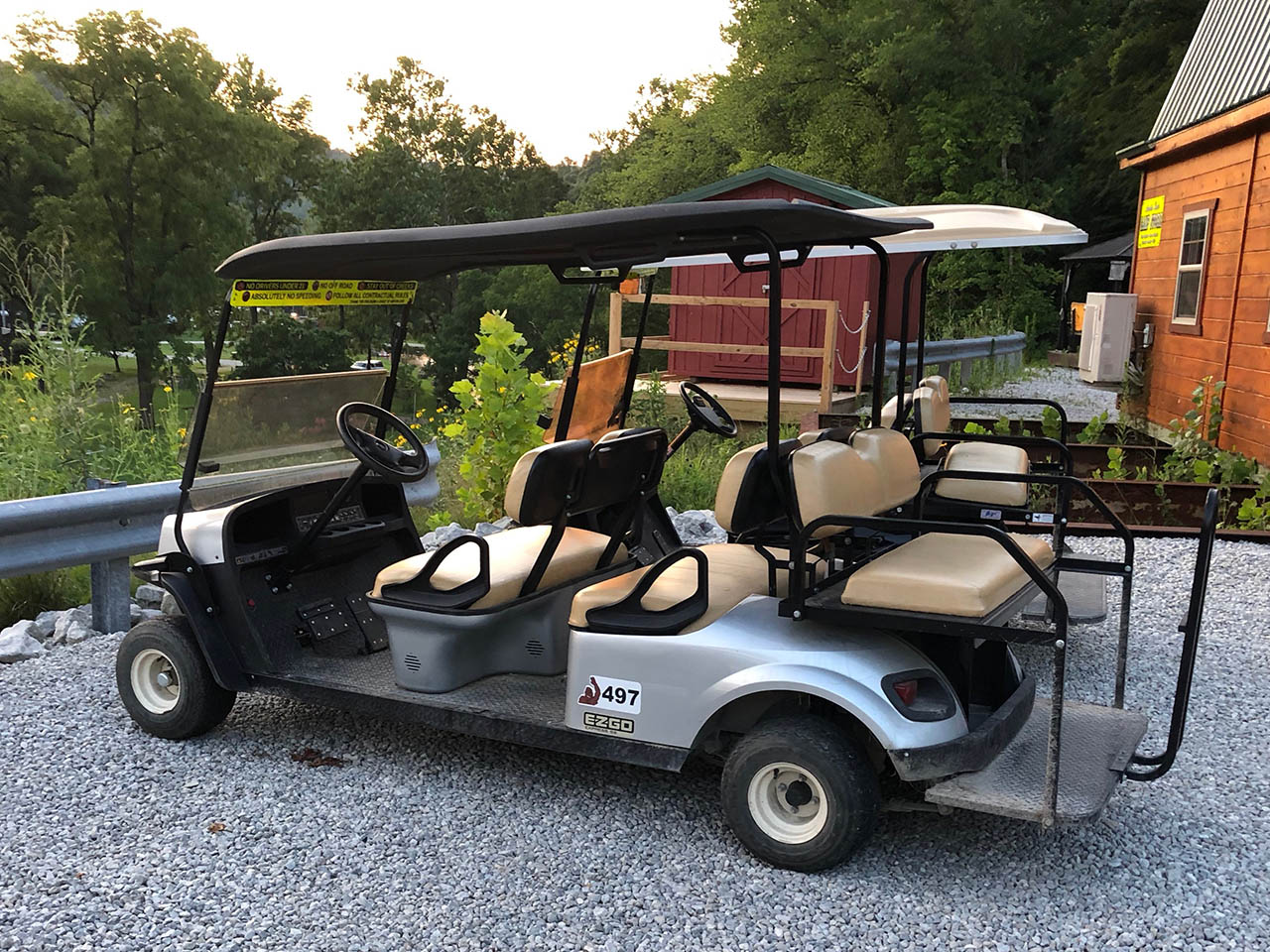 austin lake park in ohio rents golf carts for all sizes of families