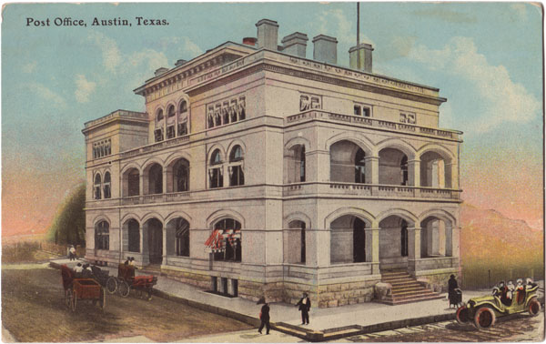 AustinPostcard Post Office, Austin Texas