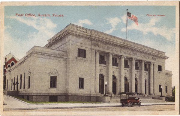 AustinPostcard Post Office, Austin Texas