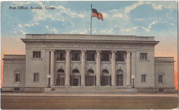 AustinPostcard Post Office, Austin Texas
