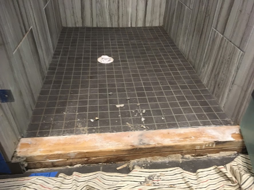 Fixing a Leaking Shower Curb Art Tile & Renovation