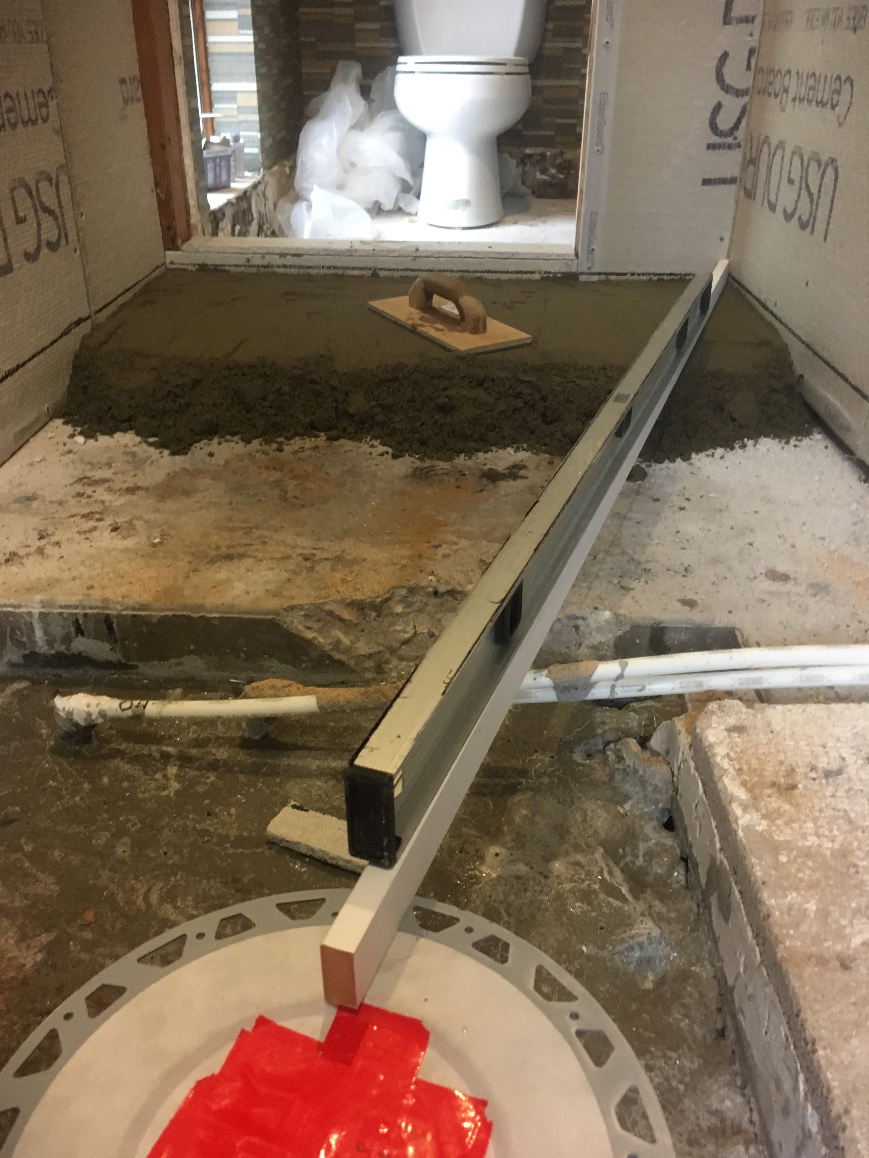 Wet Room Shower Tray Concrete Floor Flooring Blog