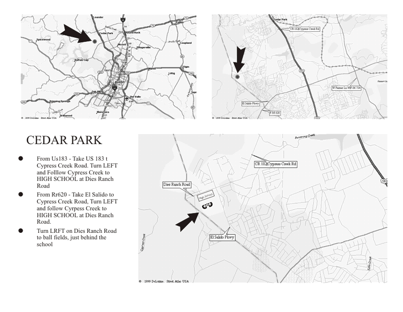 ABUA Map to Cedar Park HS
