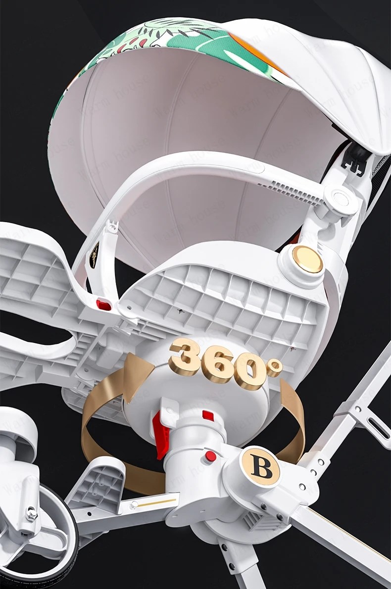 Baby stroller shock absorption lightweight baby stroller bidirectional