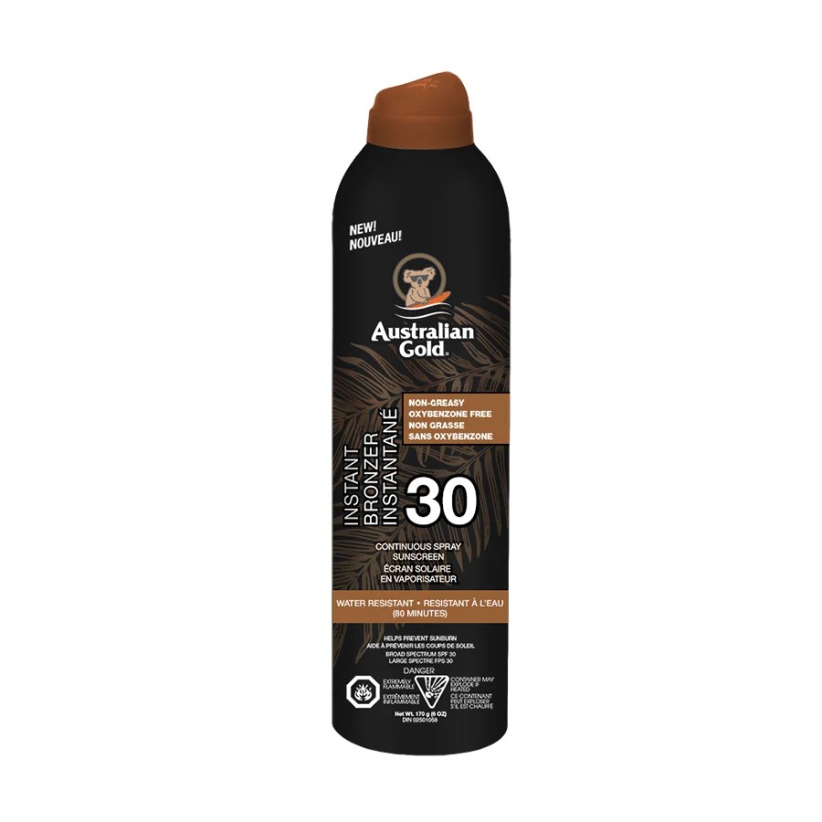 SPF 30 Continuous Spray Bronzer (6oz) Australian Gold Canada