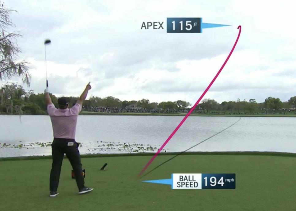 Watch Bryson DeChambeau (sort of) tries to drive green on par5 6th at