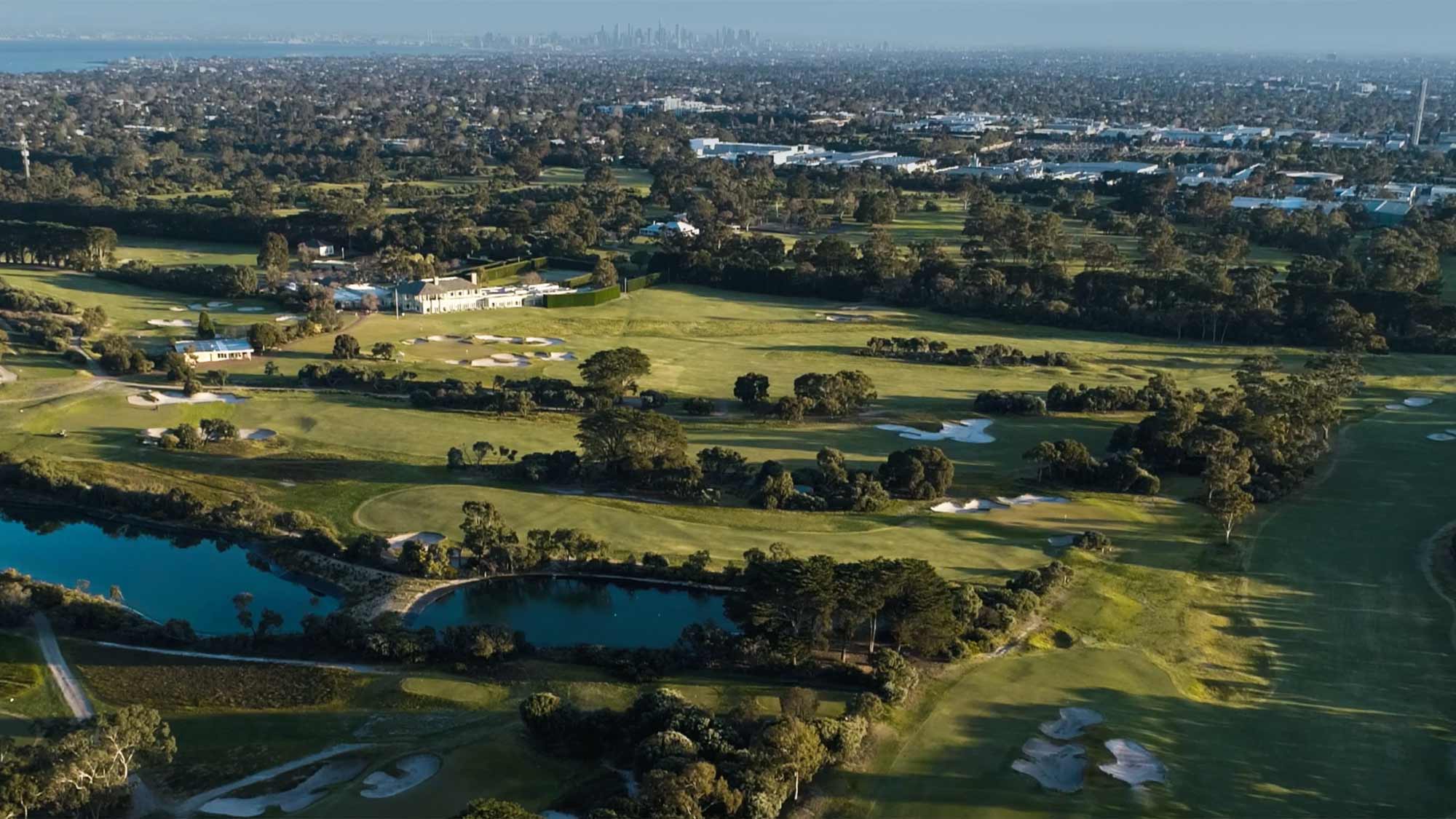 Course flyover Royal Melbourne Golf Club Australian Golf Digest