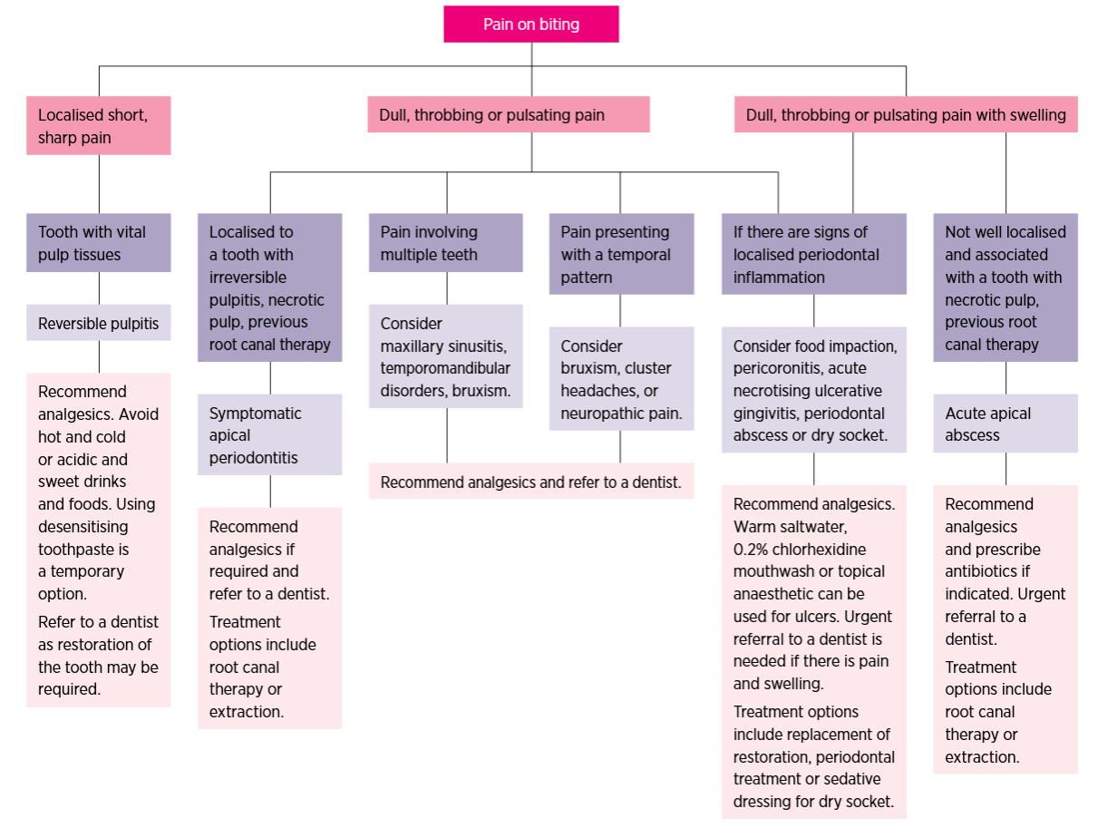 Management of dental pain in primary care