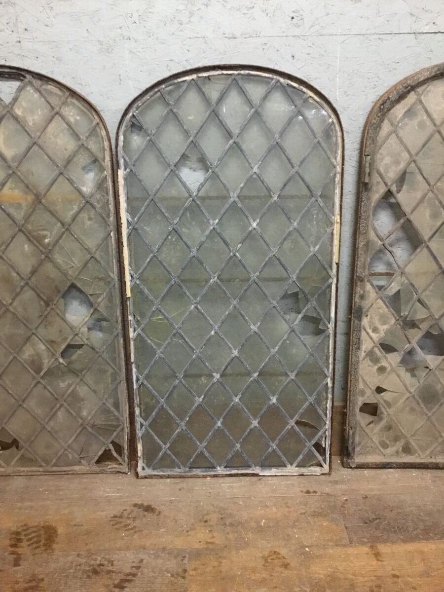Set OF Four Arch Top Crittall Window Authentic Reclamation