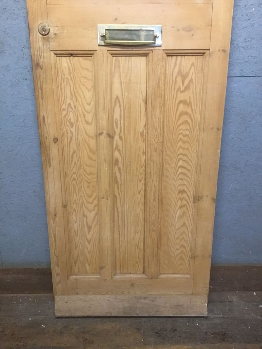 Half Glazed Varnished Pine Door