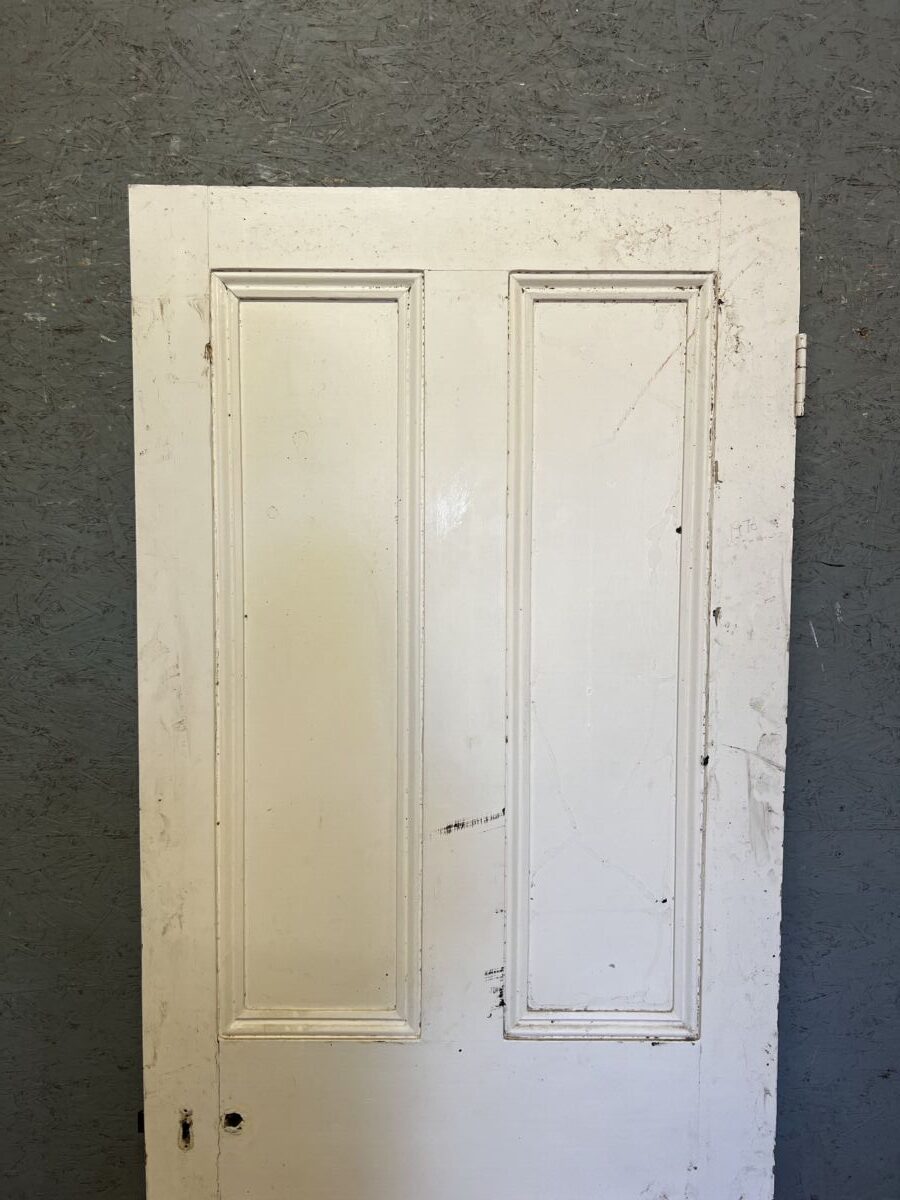WHITE 4 PANEL BEADED PINE DOOR Authentic Reclamation