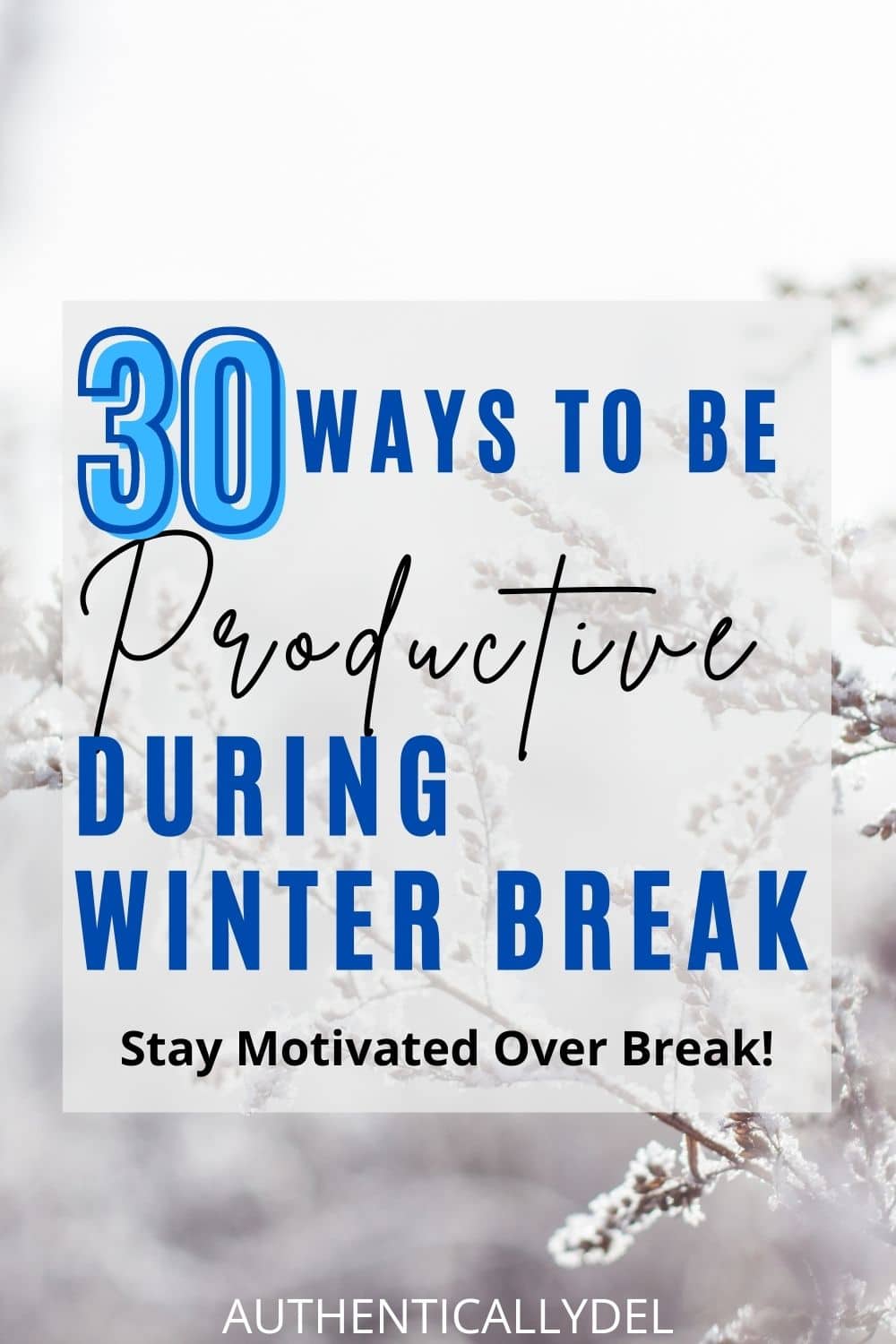30 Crazy Productive Things to Do During Winter Break Authentically Del