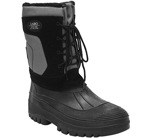 labo leather waterproof winter duck snow boots