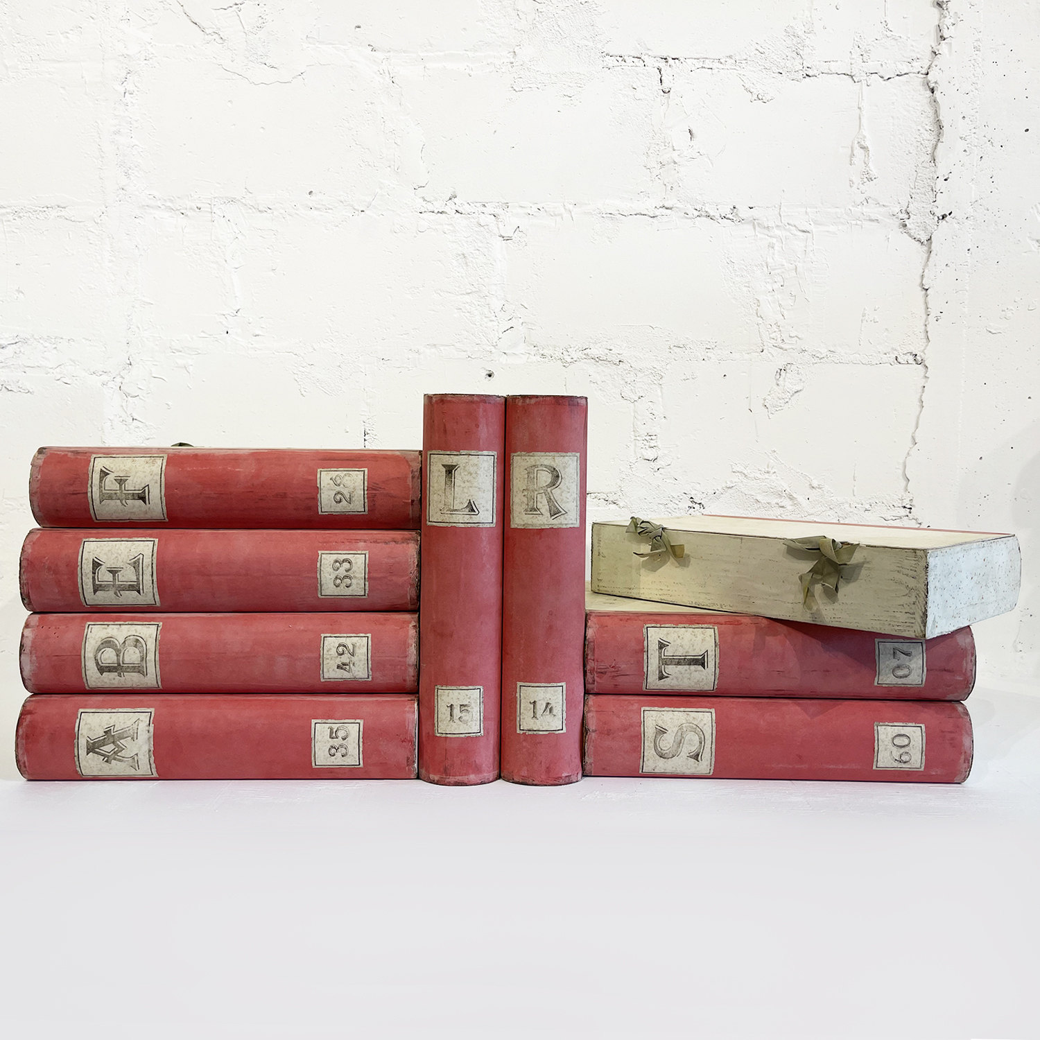 Red Vintage Decor Book Authentic Provence