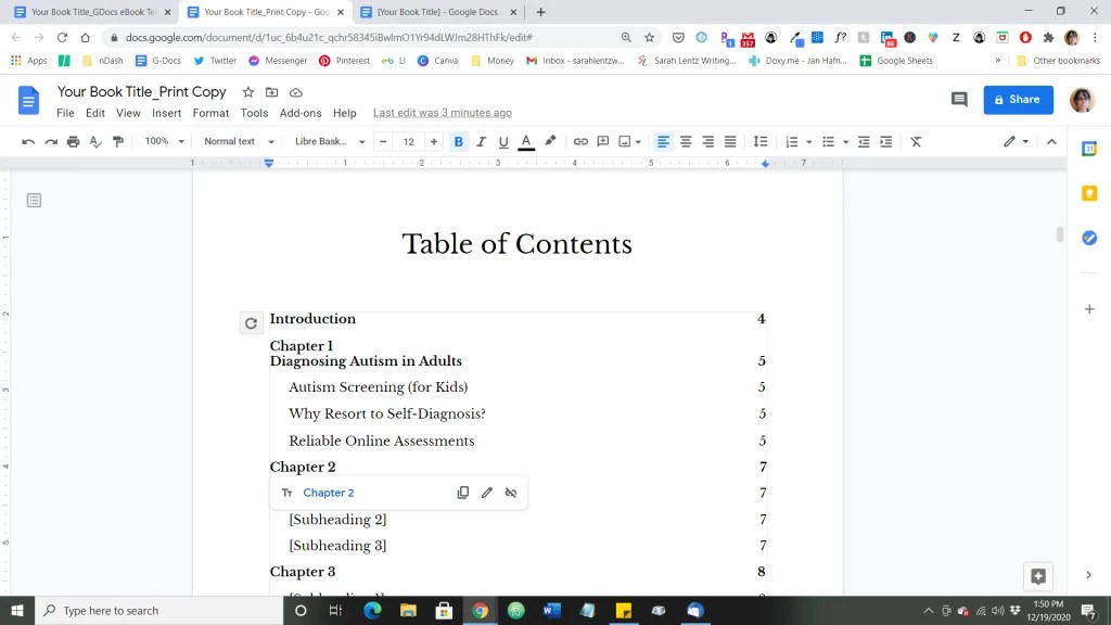 How To Write A Book In Google Docs