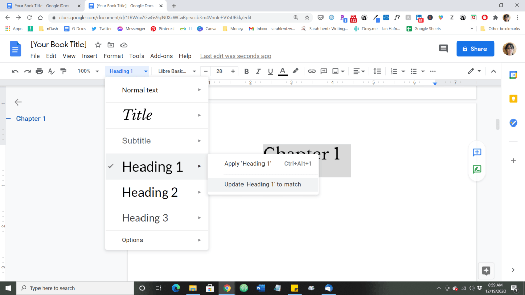 How To Write A Book In Google Docs