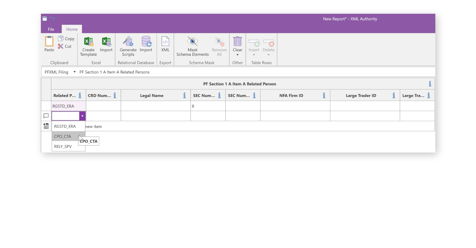 Form PF XML Authority Authority Software