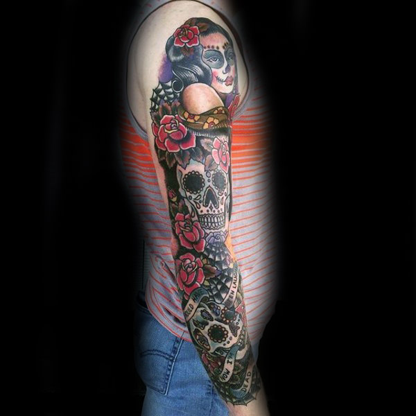 101 Best Sugar Skull Tattoo Design Ideas Spooky & Sweet