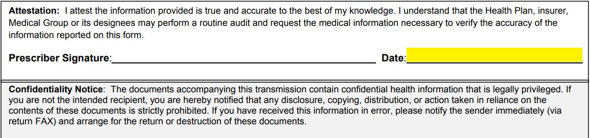 Free Medicaid Prior Prescription (Rx) Authorization Form PDF