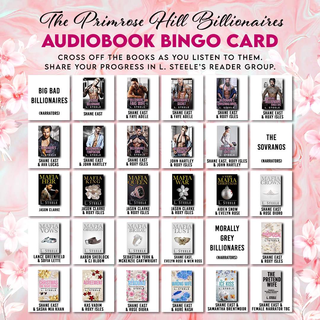 Audiobook Bingo Card L. Steele