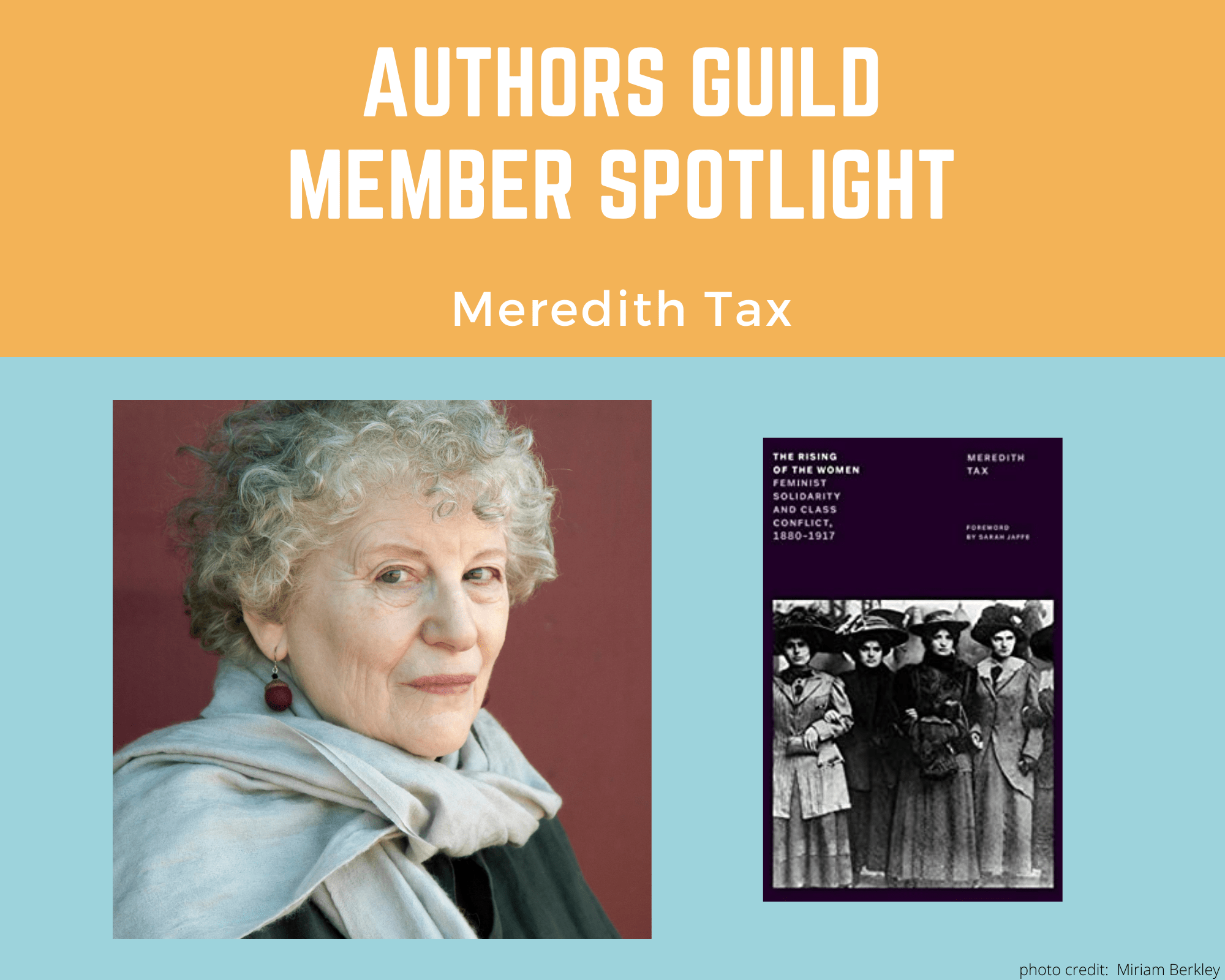 Member Spotlight Meredith Tax The Authors Guild