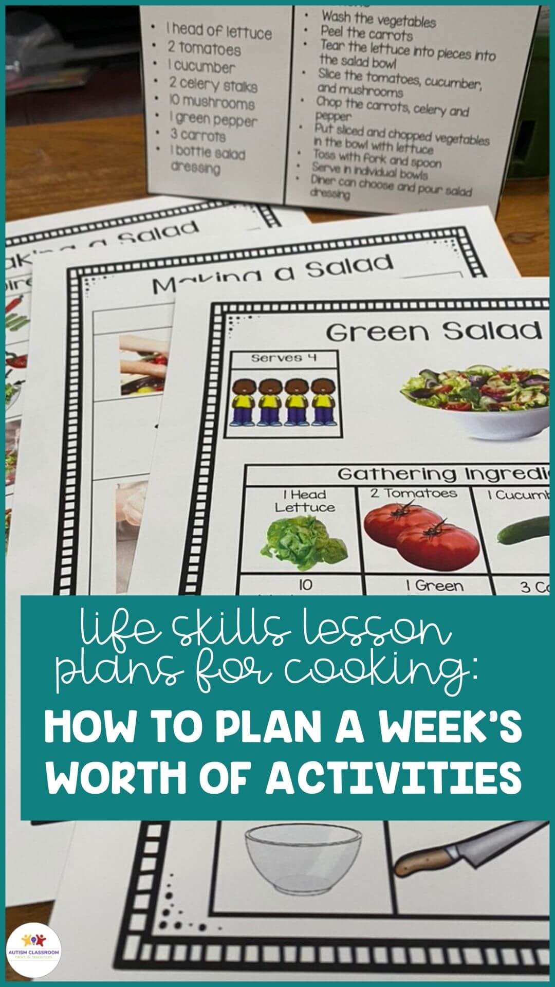 Life Skills Lesson Plans for Cooking How to Plan A Week's Worth of