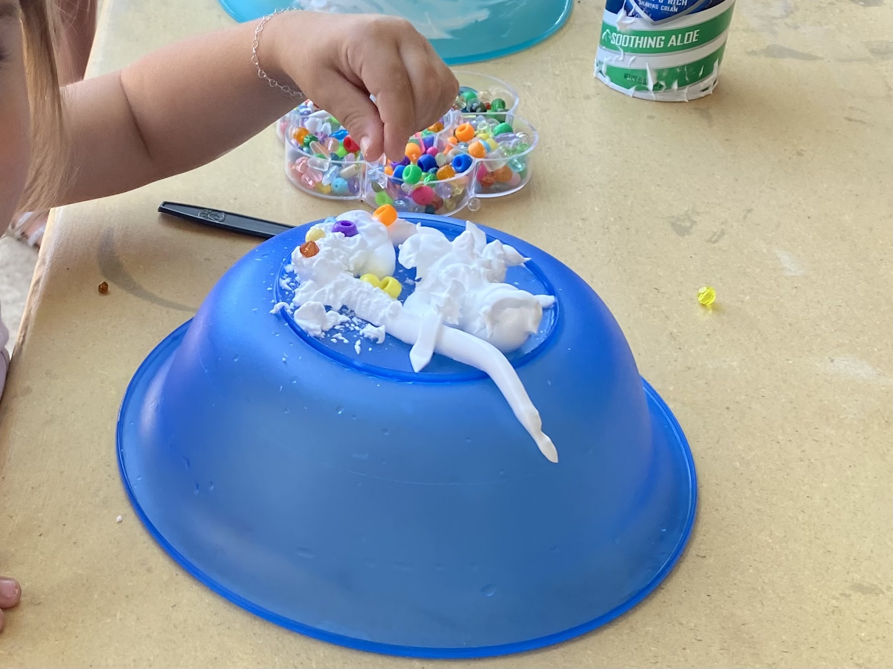 How To Help A Child Improve Motor Skills With A Shaving Cream Cake