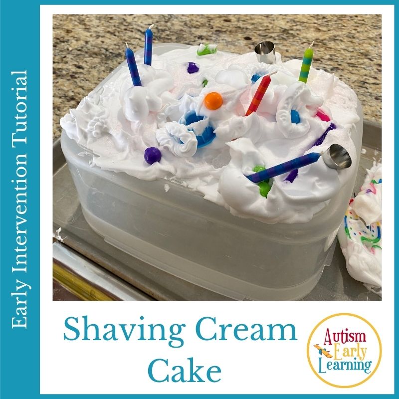 Shaving Cream Cake Autism Early Learning