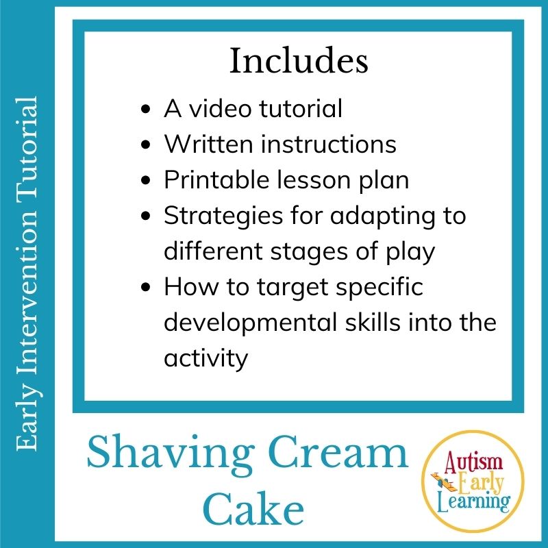 Shaving Cream Cake Autism Early Learning