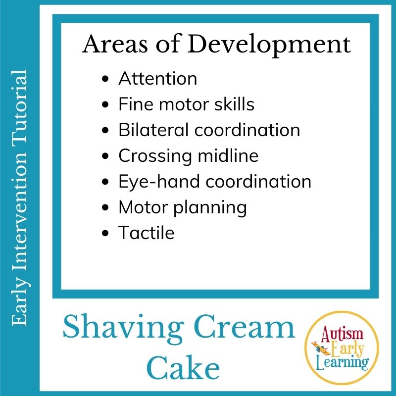 Shaving Cream Cake Autism Early Learning