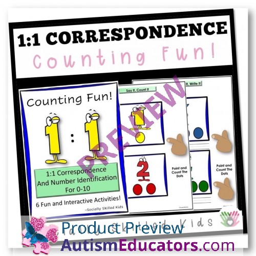 1 1 Correspondence {Number Identification and Counting}