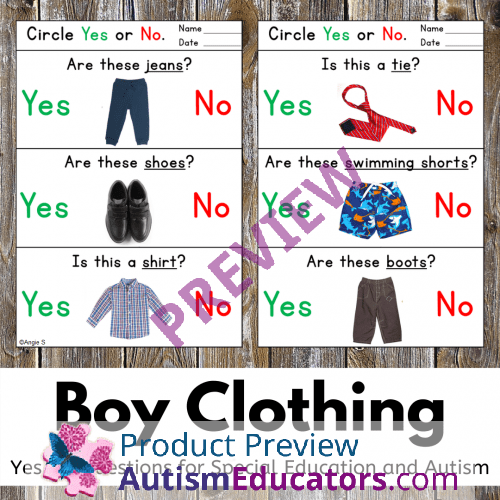 Print and Go Boy Clothing Yes No Questions