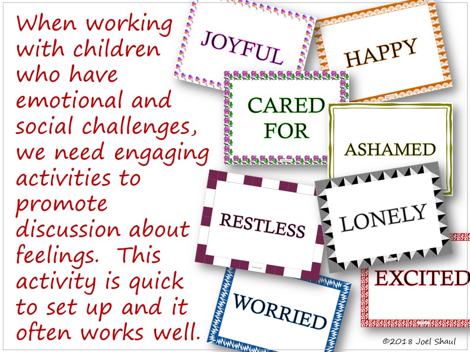 Emotion Word Printables, fun activity to promote learning about