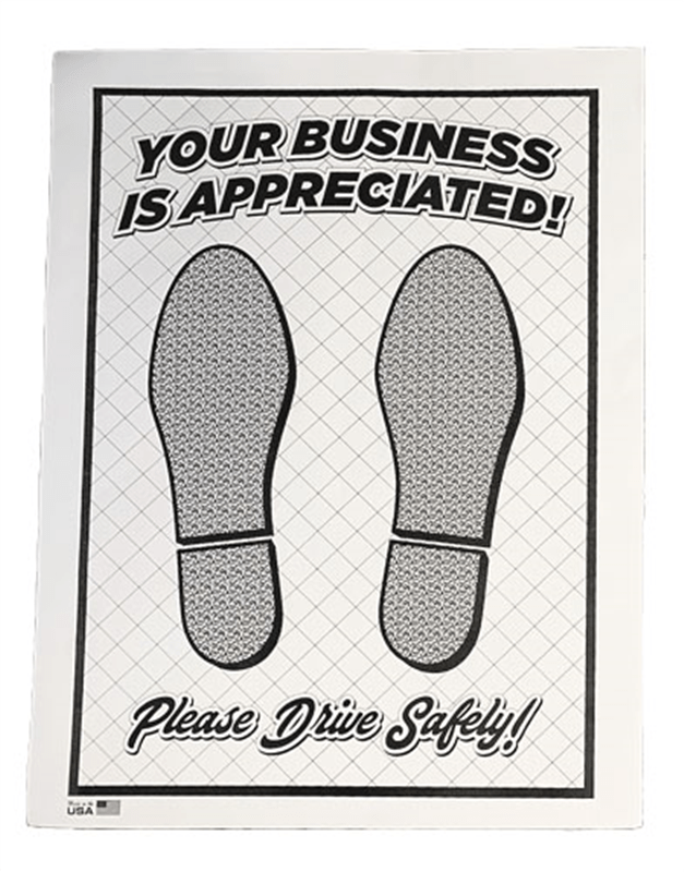 PolyBack Paper Floor Mats (500 in a box) AutoBrite