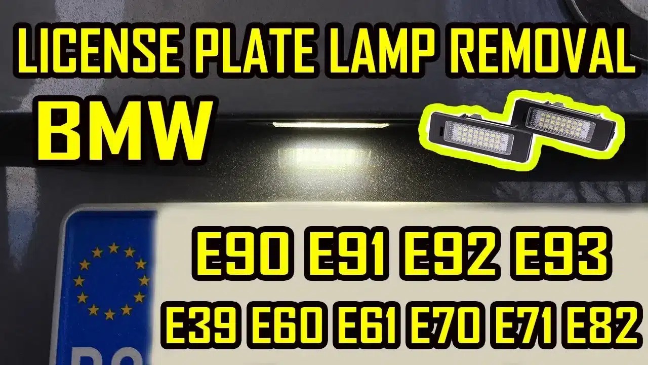 License Plate Lamp Replacement BMW E90 E91 E92 E93 E60 E61 E39 E70 E71