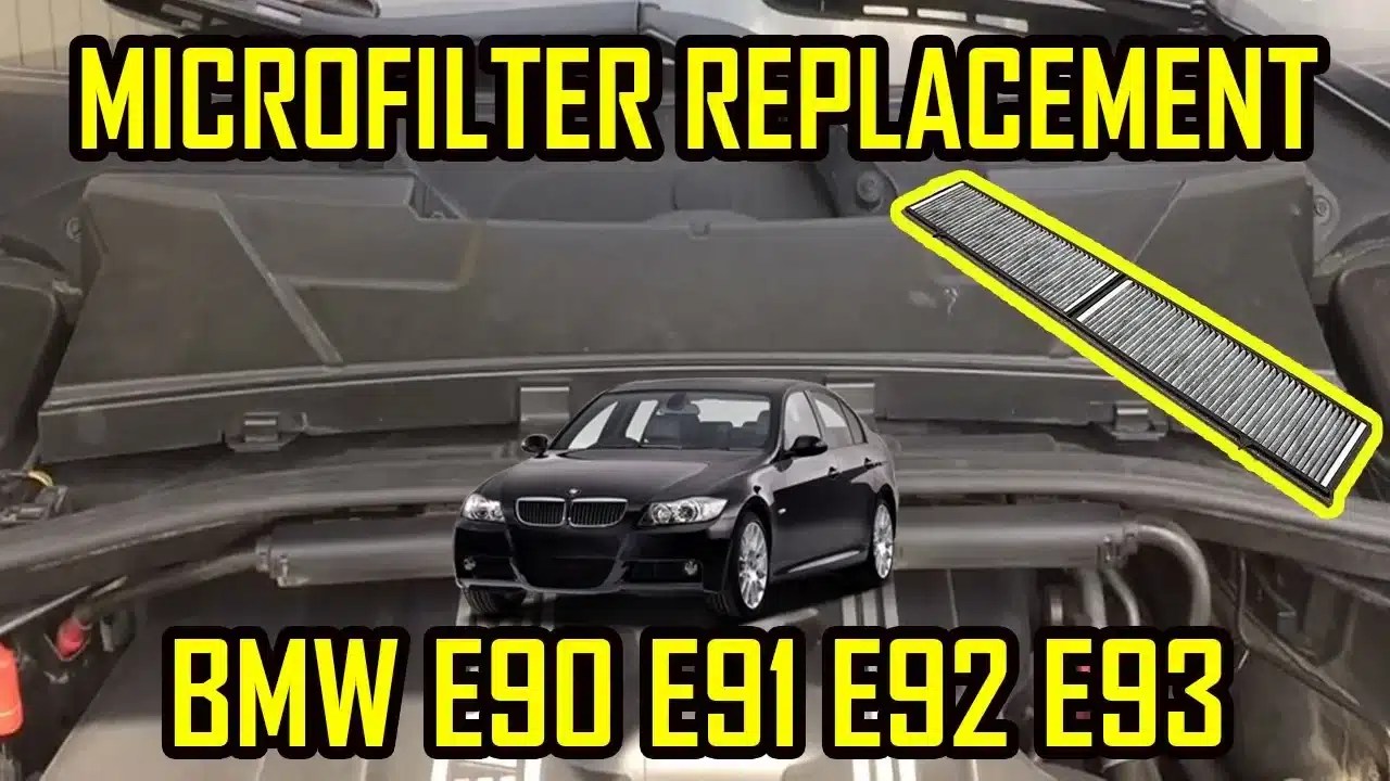 Cabin Filter Microfilter Replacement BMW E90 E91 E92 E93 AutoTutorials
