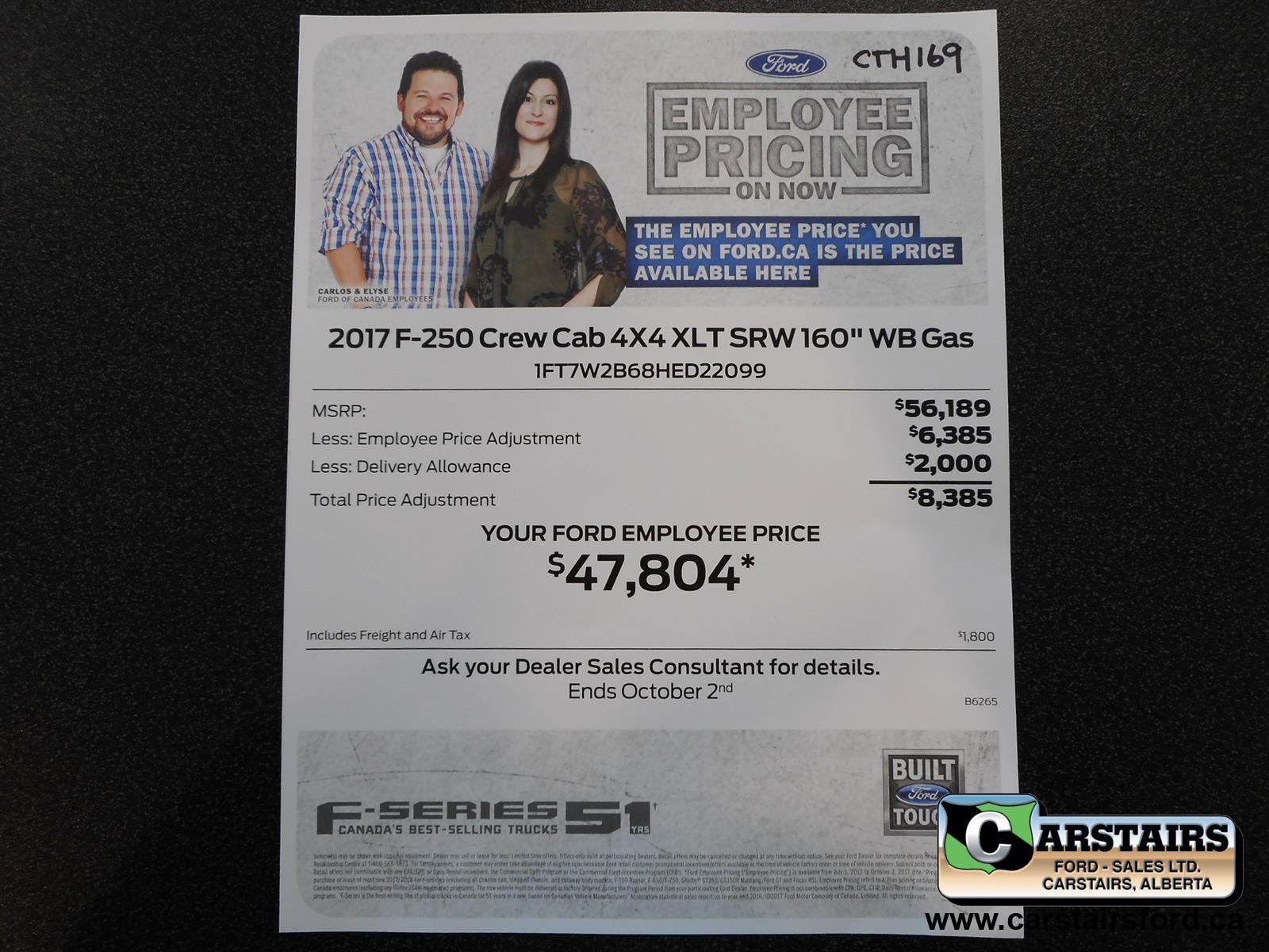 New Ford F250 2017 for sale in Carstairs, Alberta 8071761 Auto123