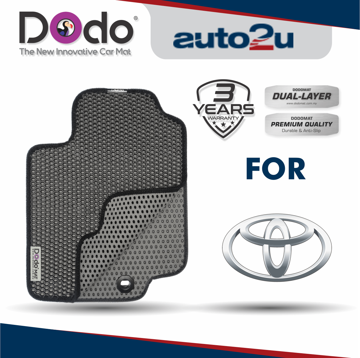 Dodo Car Mat for Toyota auto2u