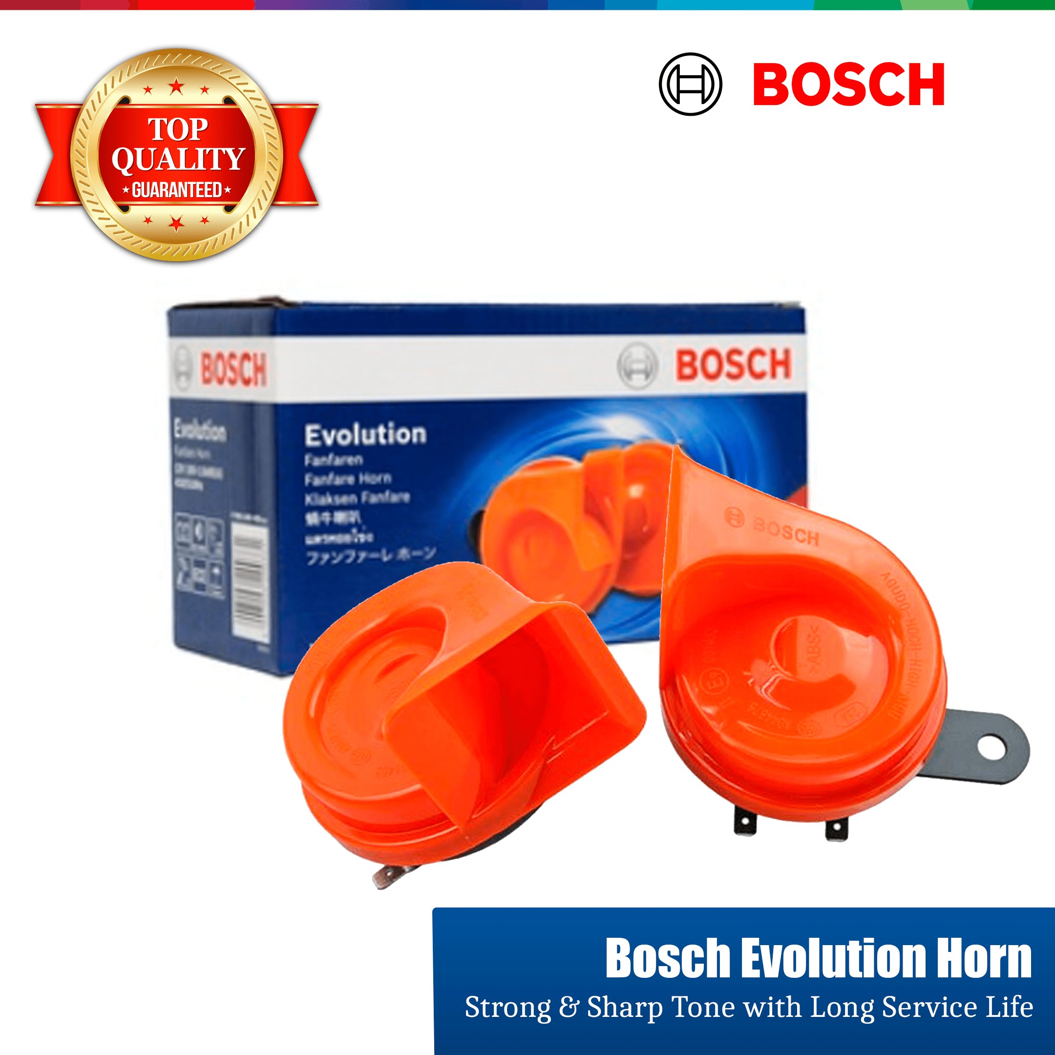 Bosch Original Evolution Fanfare Compact BM Twin Horn Set 0986AH0459