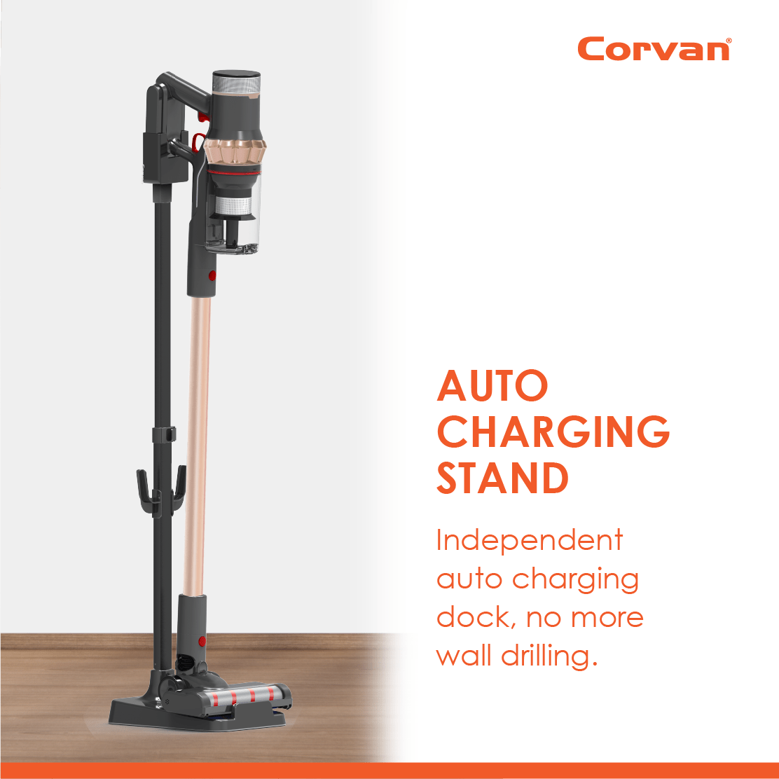 Corvan 2 In 1 Cordless Vacuum Cleaner & Cordless Mop K18 Pro auto2u