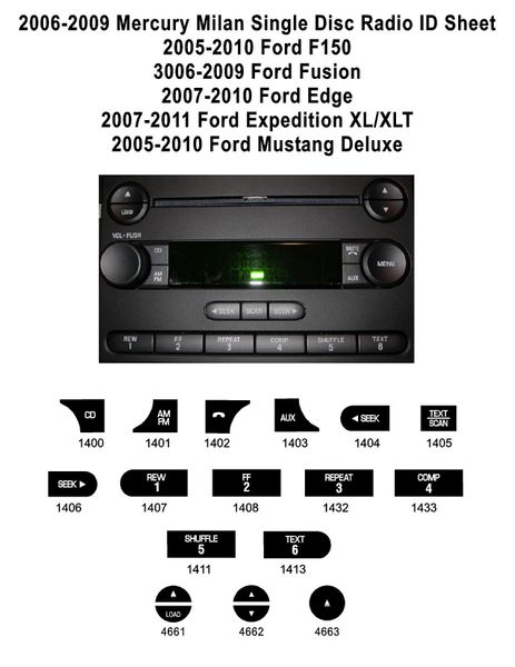 Ford F150 Single Disc Radio 2005-2010 | Auto Button Repair