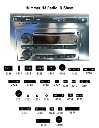 Hummer H2 Radio 2003-2007 | Auto Button Repair