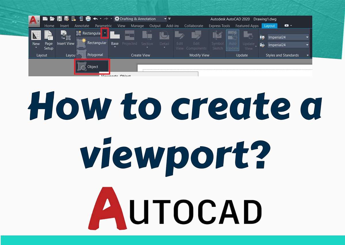 How to create a viewport in AutoCAD 2025? (99 Legit Aug 24)